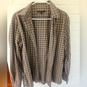 John Varvatos Mens Plaid Shirt